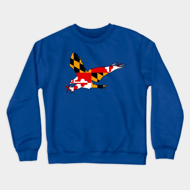 Osprey1: Flag Crewneck Sweatshirt by ziafrazier